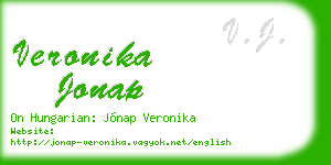veronika jonap business card