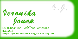 veronika jonap business card